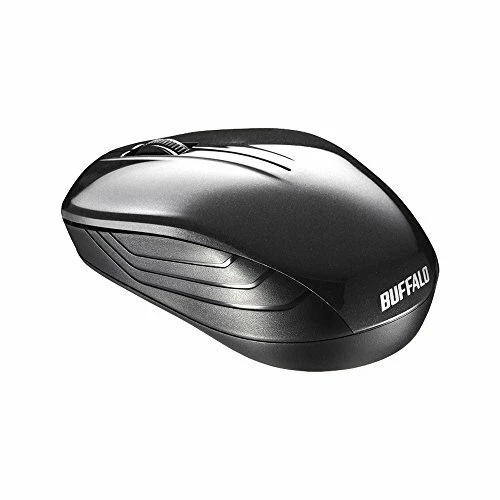 BUFFALO radio (2.4 GHz) Blue LED mouse 3 button black BSMBW105BK - Image 3 of 4