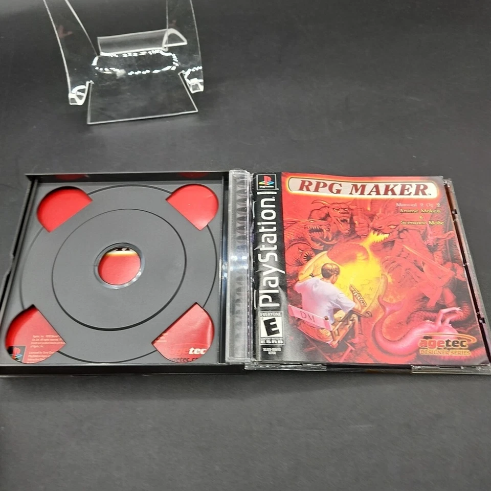 RPG Maker (Sony PlayStation 1, 2000) PS1 Both Manuals CIB - Image 4 of 4