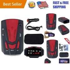 360° Car Radar Detector with 16 Bands & Voice Alerts - Ultimate Driving Safety