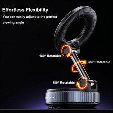 GENERIC K007 VACUUM SUCTION MAGNETIC BRACKET, K007 PHONE MOUNT SUCTION, - BLACK