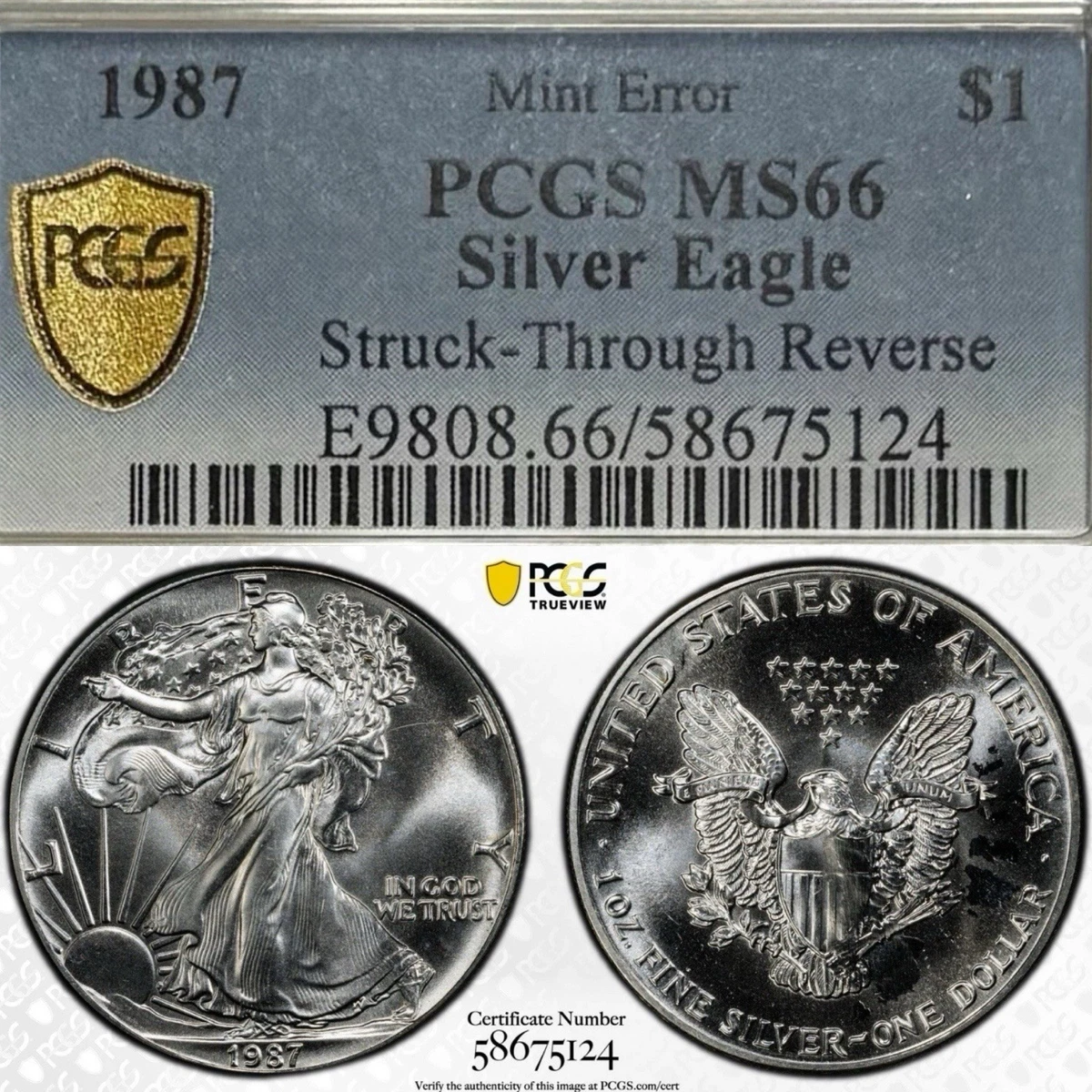 Silver US Coin Errors 1987 for sale | eBay