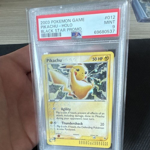 Pikachu 2003 Holo Black Star Promo #012 Nintendo Pokémon TCG PSA 9