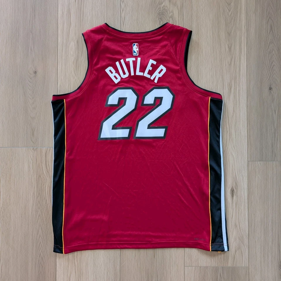 Camiseta Nike Jimmy Butler Miami Heat #22 Auténtica NBA Swingman, Para Hombres XXL 56 NUEVA SIN ETIQUETAS Foto 3 de 4