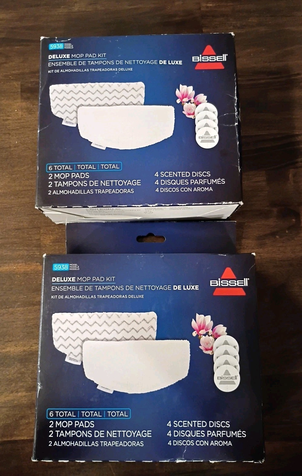 2 Boxes of BISSELL Power Fresh 5938 Symphony Steam Mop Kit 