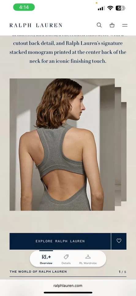 Ralph Lauren Fleece Sleeveless Evening Dress - Image 2 of 4