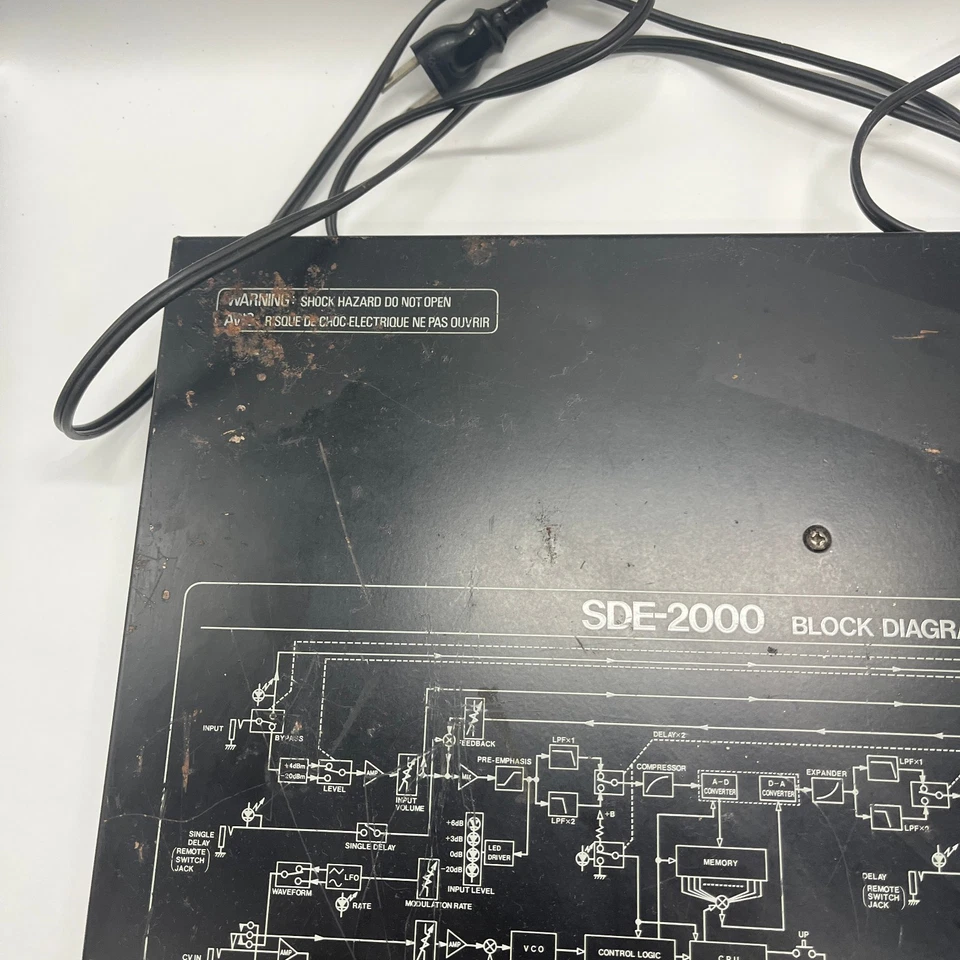 Roland SDE-2000 Digital Delay Rackmount Unit - Tested - Made in Japan Pre-Owned - Image 4 of 4