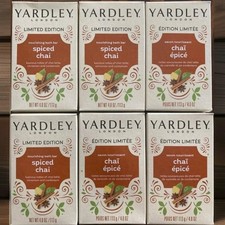 🍵(6) Jabones para barra de baño nutritivos Chai Spiced Yardley London🍵