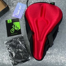 Zacro Bike Seat Cover ZBS02 Black Silicone Sponge Lycra Fabric