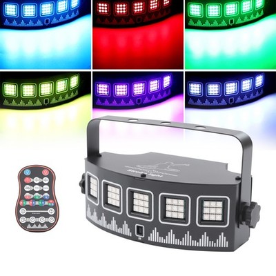 RGB B??hnenbeleuchtung DJ Projektor Disco LED Strobo Lichteffekt Lampe Party USB