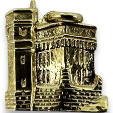 Cabot Tower Signal Hill St. John's Newfoundland 9KT 375 Gold Charm Pendant