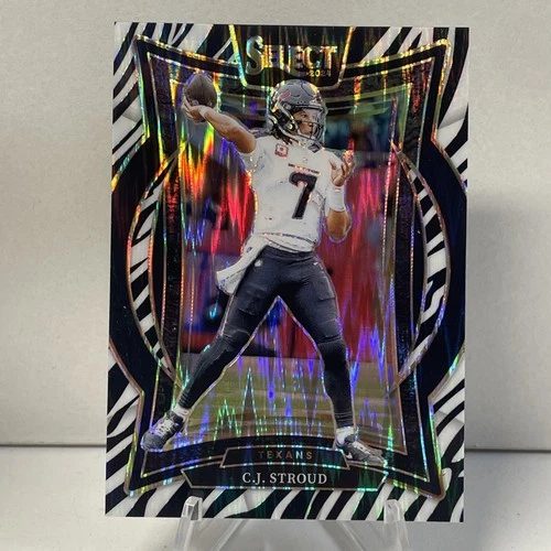 2024 Panini Select - Concourse C.J. Stroud #42 Zebra Prizm