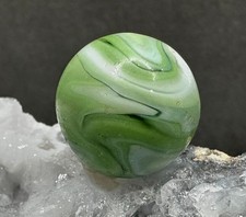 Vintage Alley or Heaton Agate West Virginia Swirl Marble - Green - .65" Good-