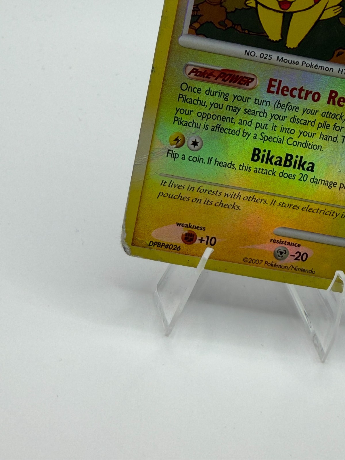 Pokemon TCG Pikachu LV.15 Diamond Pearl Burger King Promo DMG Grade 1 Contender! view 3