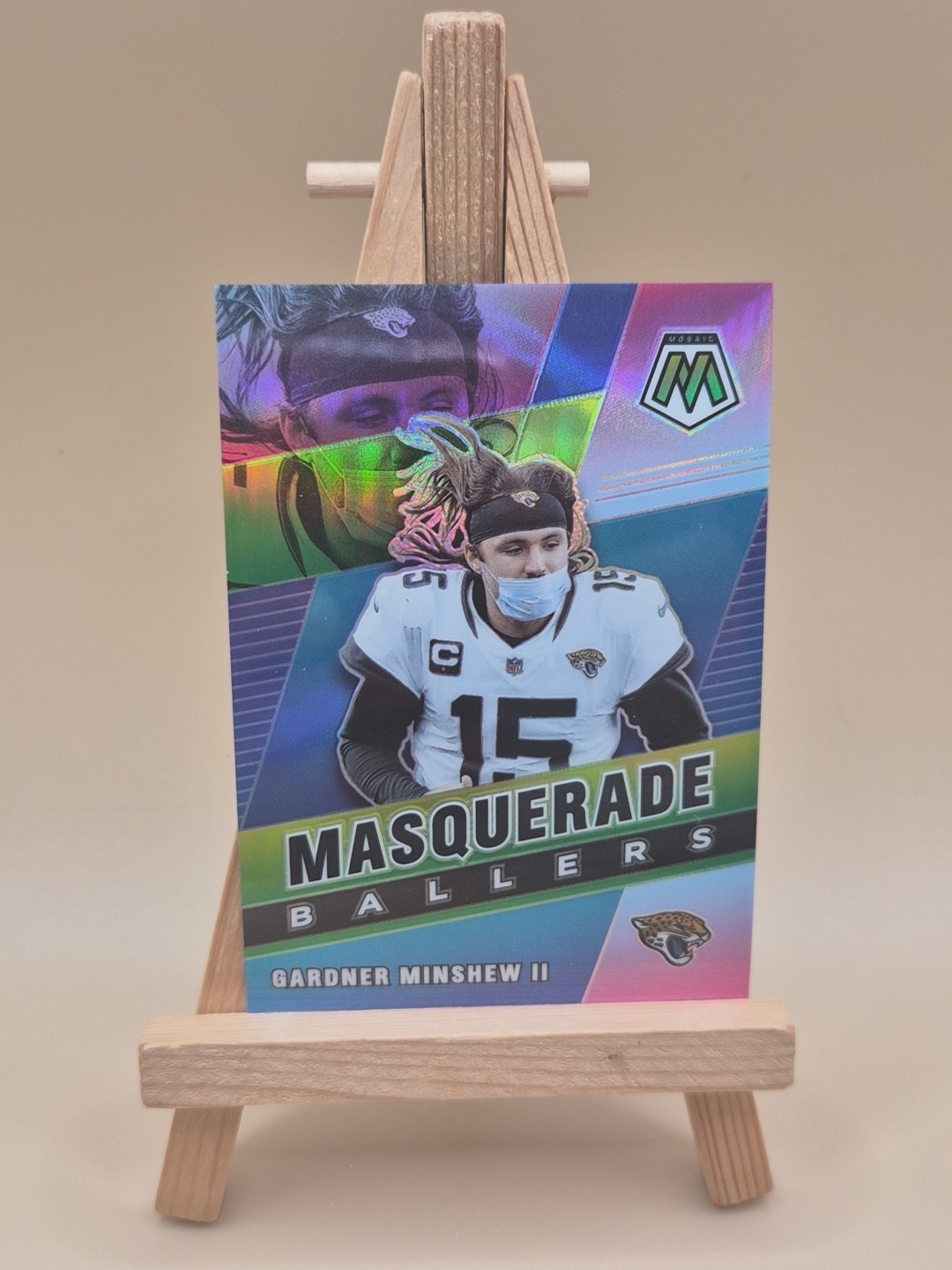 2021 Panini Mosaic Gardner Minshew Masquerade Ballers SSP #MB-26 Jaguars