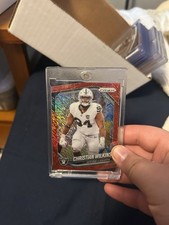 2025 Panini Prizm Red Shimmer Christian Wilkins
