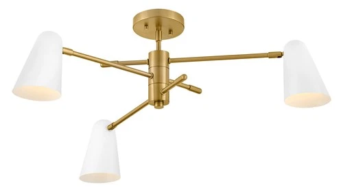 Lark 83543 Birdie 3 Light 30"W Sputnik Chandelier - Black - Picture 8 of 12