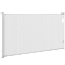 PawHut Cancelletto per Cani Estensibile 0-125 cm con Blocco Automatico Bianco