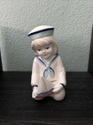 Vintage Sailor Coin Bank Figurine 5.5” Tall — photo 1