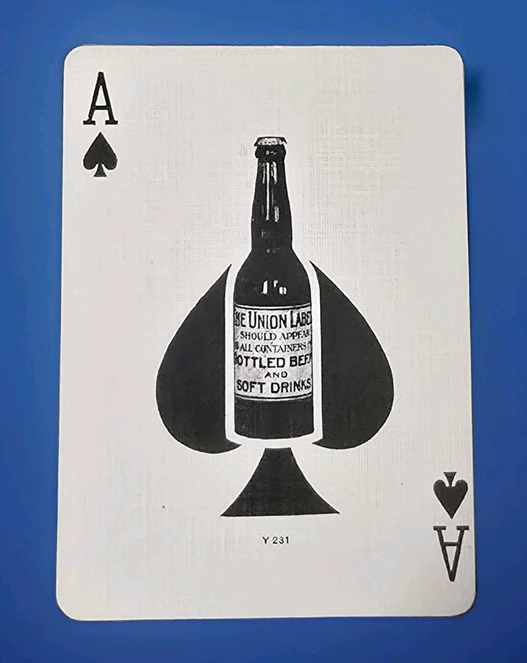 Rare And Historic Antique Intern'l Union Of United Brewery Playing Cards 1918 - Image 2 of 4