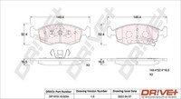 Dr!ve+ Bremsbelagsatz, Scheibenbremse Vorderachse U.A. FüR Fiat, Lancia