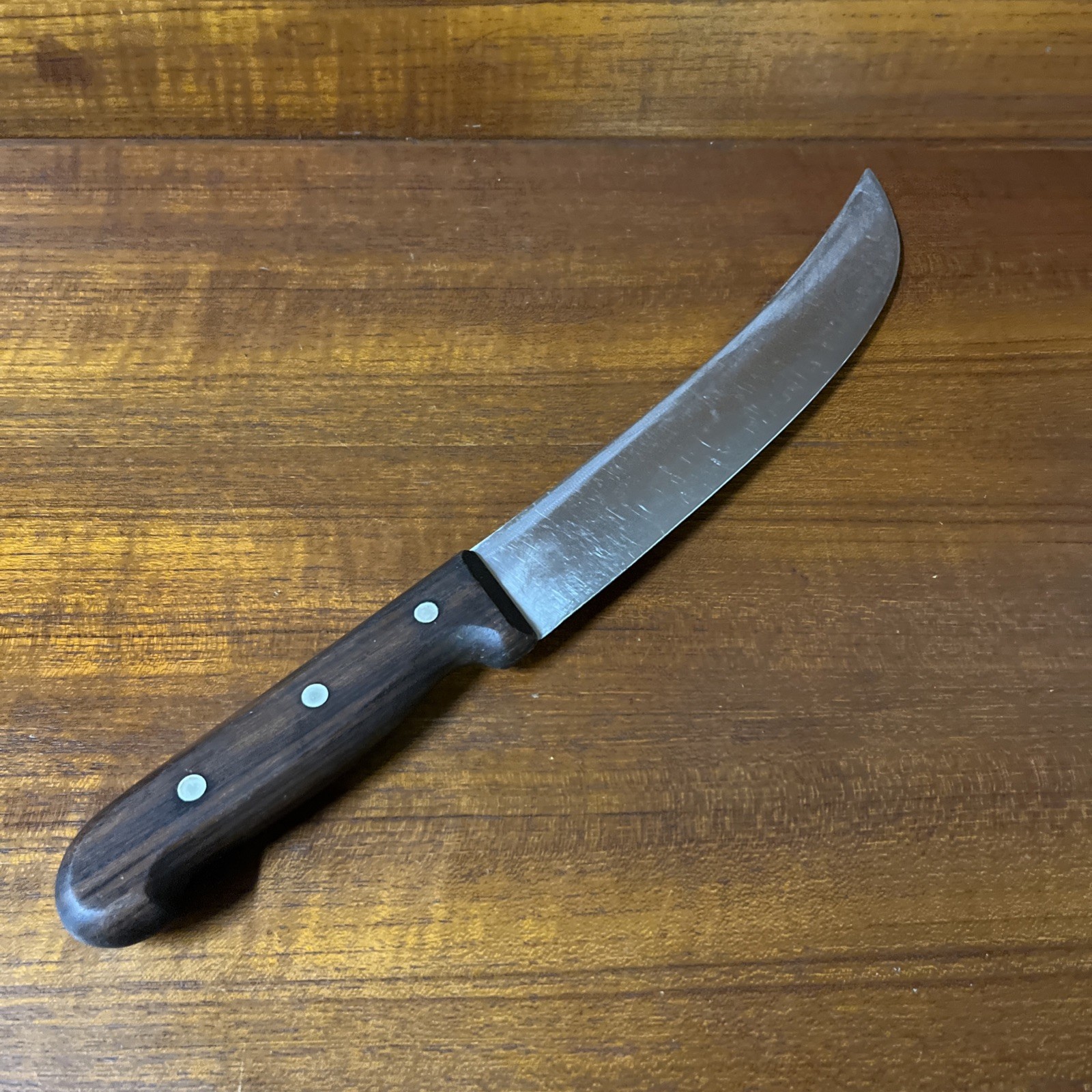 R. H. Forschner Co Victorinox 403-10 Curved Butcher Knife Switzerland Rosewood