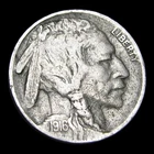1916 2 Feathers Buffalo Nickel ---- Nice Condition Coin ---- #PP643