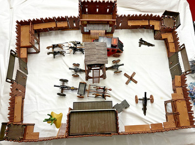 Cowboy Western Playmobil 3420 - 2 Stk Fort Union Vintage, 1974, mit viel Zubehör