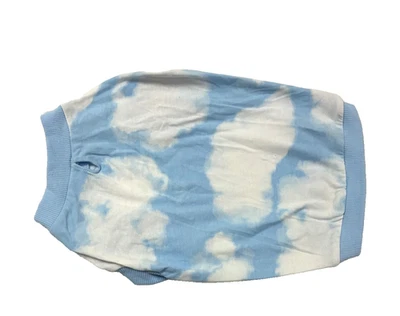 Old Navy Blue and White Tie Dye Dog Shirt / Coat Size Small New Without Tags - Image 1 of 4