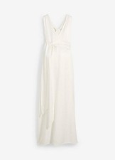 Neu 4-in-1 Umstandskleid Gr. 40 Wollweiß Damen Sommerkleid Ärmellos