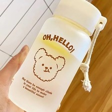 Kids Water Bottle Cute Cartoon Printing Handle Design Healthy Odorless 43 JY