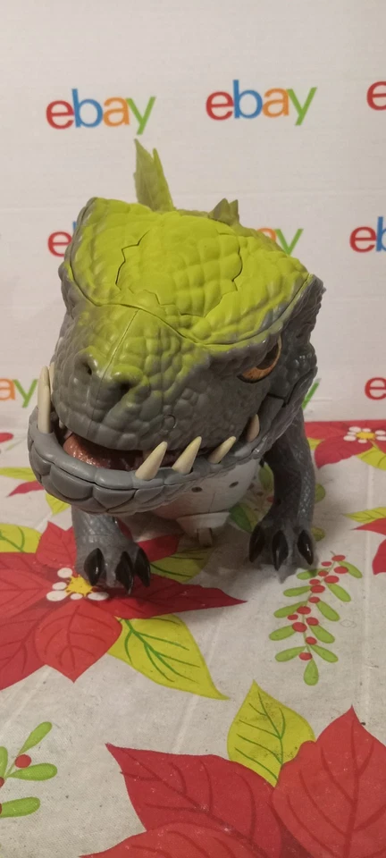 Mattel Prehistoric Pet Cruncher Interactive Dinosaur Talks Walks Roars Tested - Image 2 of 4