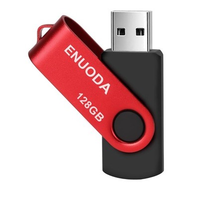 Elegant 128GB Swivel Design USB 2.0 Flash Drive for Reliable Data Storage