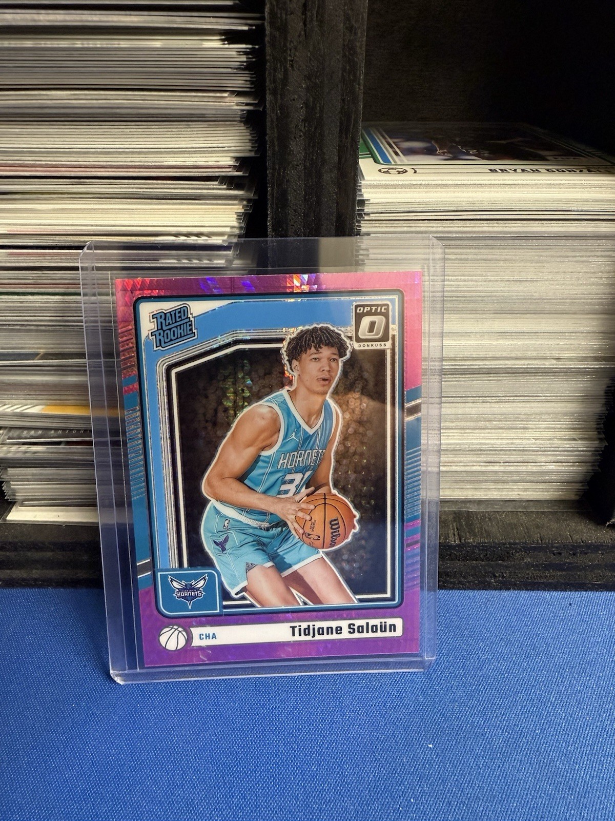 2024-25 Panini Donruss Optic Tidjane Salaun Pink Hyper Rated Rookie #286