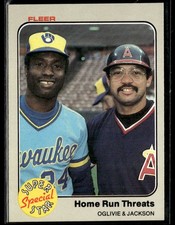 1983 Fleer #640 Ben Oglivie / Reggie Jackson Baseball Card 0401C
