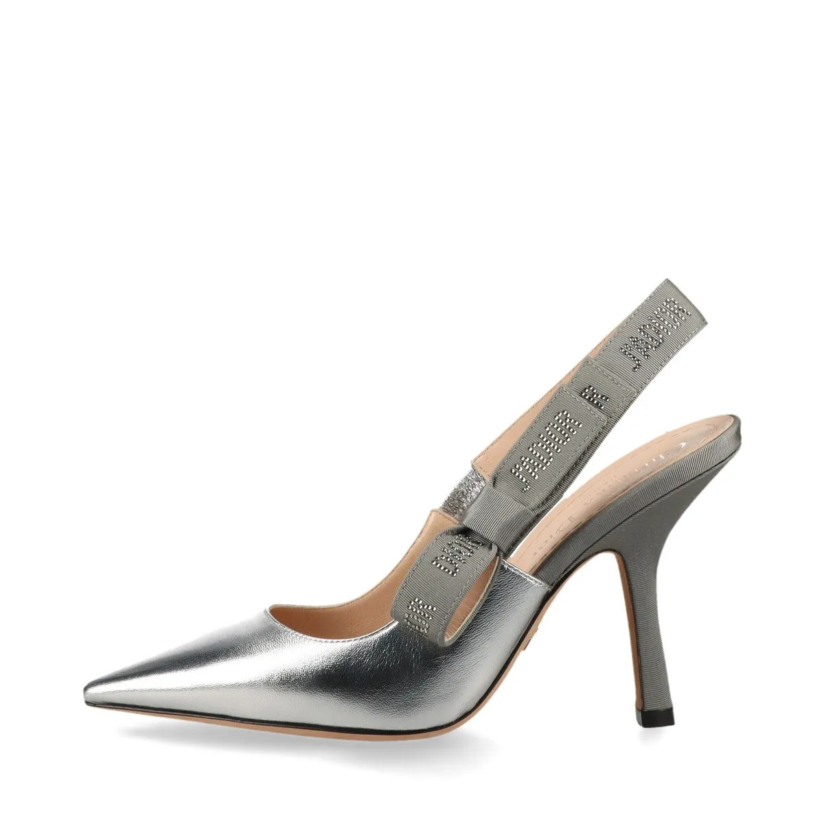 Christian Dior J'ADIOR Leather Strap Pumps EU35 Ladies' Silver MD0320 slingback 