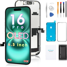 For Iphone 16 Pro Screen Replacement 6.3', 3D Touch Display Full Repair Kit, Dig