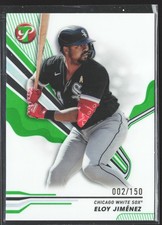 2024 Topps Pristine #70 SN #/150 Eloy Jiménez Green Refractors White Sox