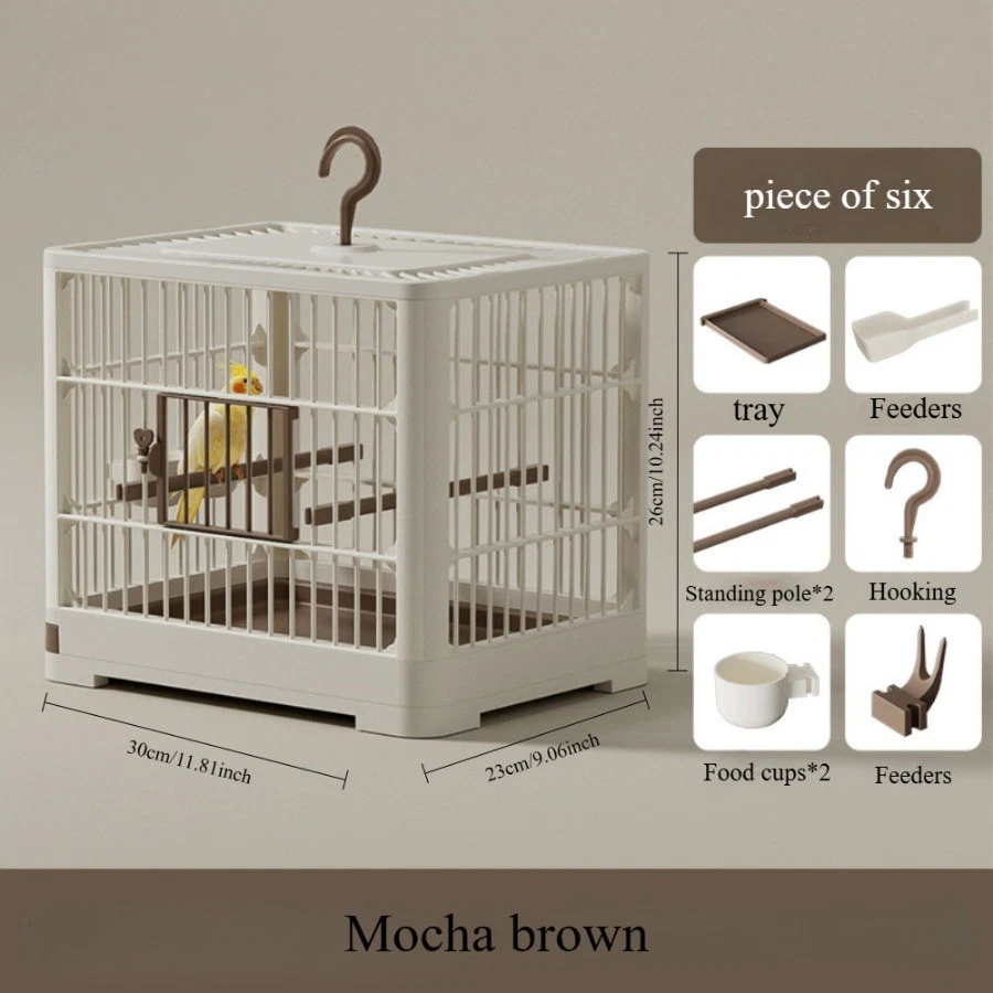 1pc Birdcage Parrot Villa Cage Large Space for Breathability Outdoor Portable