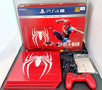 PS4 Sony PlayStation 4 Pro 1TB Marvel Spider-Man Limited Edition