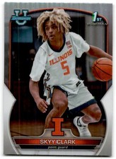 2022-23 Bowman University Chrome #55 Skyy Clark Refractor Illinois