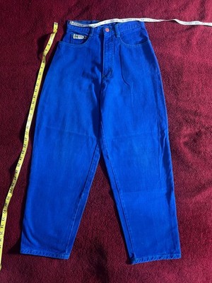 Vintage '90s Cross Colours royal Blue pants Hip Hop street wear
