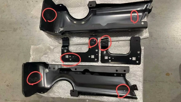 Used For Ford F150 Tremor 2021-25 Rear Step Bumper End Cap Cover Paintable Black Foto 4 de 4