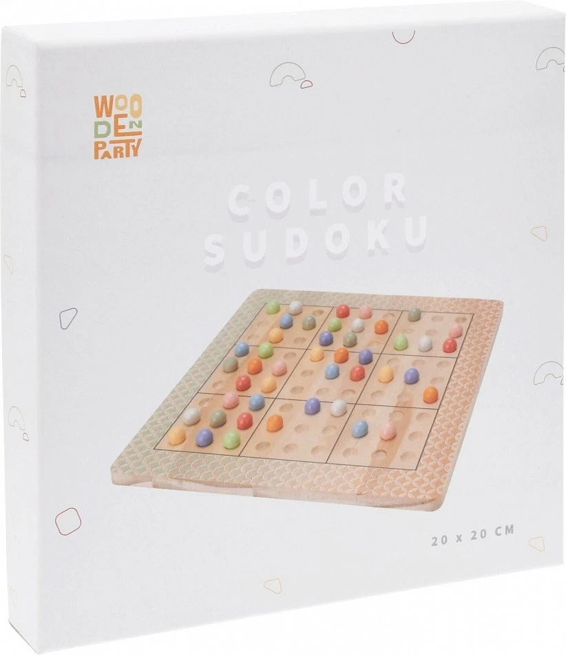 Sudoku Brettspiel 20x20cm Einzelspieler Holz Strategiespiel Geduldsspiel Denk - Bild 4 von 4