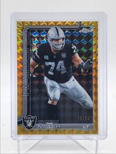 KOLTON MILLER 2025 TOPPS CHROME GOLD GEOMETRIC RAIDERS /50 Q0398
