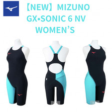 NEW MIZUNO Women's Swimming GX SONIC 6 NV Half Suit Made in Japan N2MGA70393
