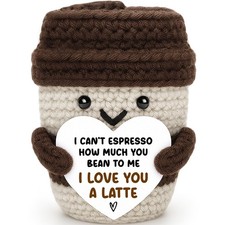 Valentine's Day Gifts for Her Him Women Men Coffee Lover Medium size, Brown 