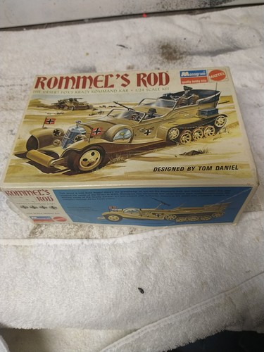 Monogram Rommel's Rod Tom Daniels Plastic Model Kit Box ONLY Mattel | eBay