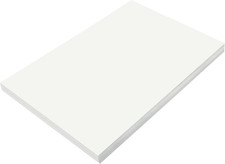 Formerly Sunworks Construction Paper, White, 12" X 18", 100 Sheets