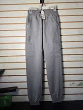 Figs Charlotte 21 Pocket Slim Scrub Pants in Dark Space Gray Size XXS NWT