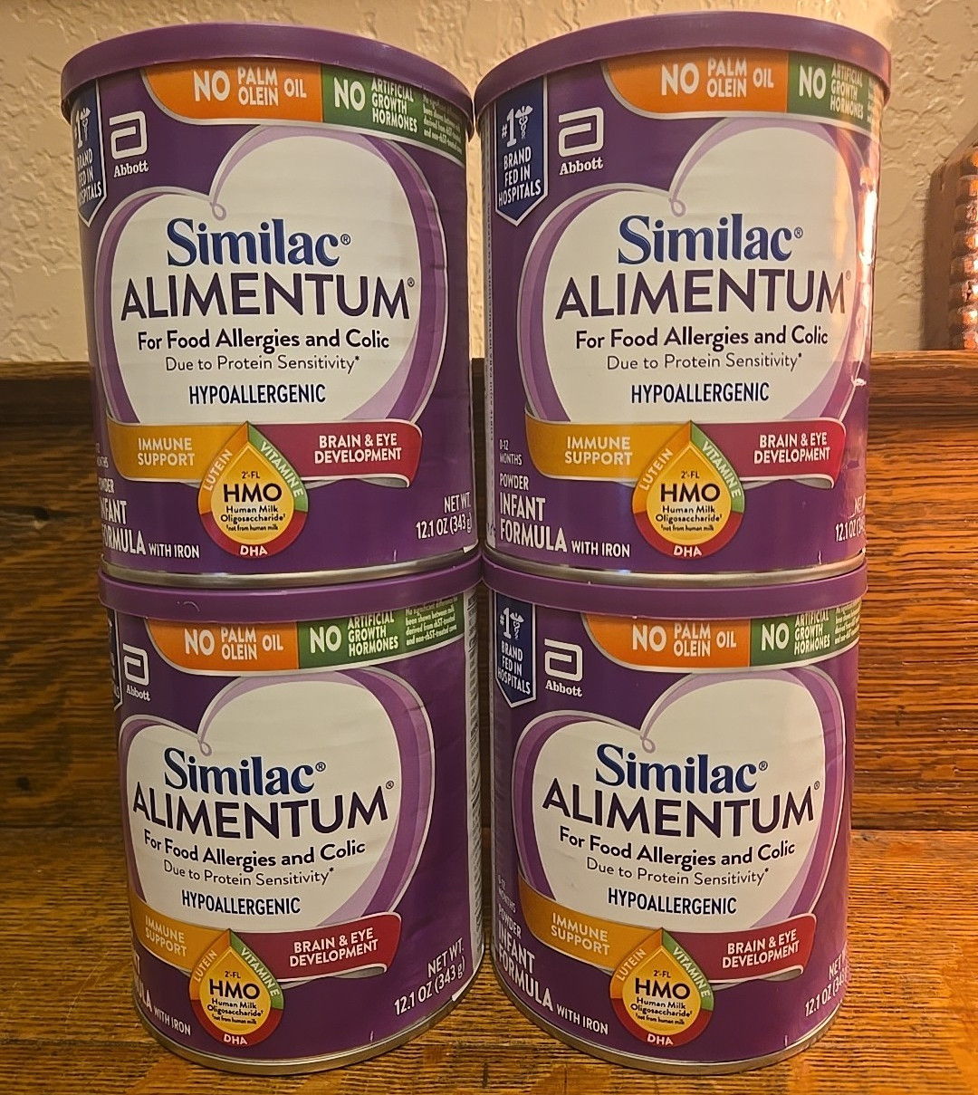 4 Cans Similac Alimentum Powder Baby Formula 12.1 oz EXP 8/2